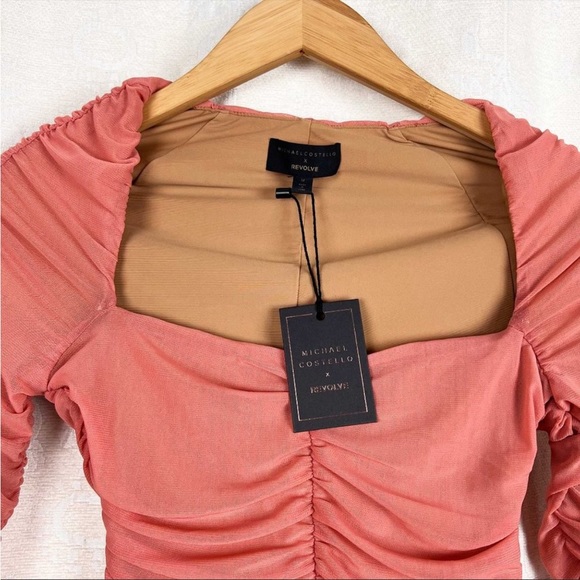 Michael Costello x Revolve Franky mini dress mauve - Picture 4 of 6